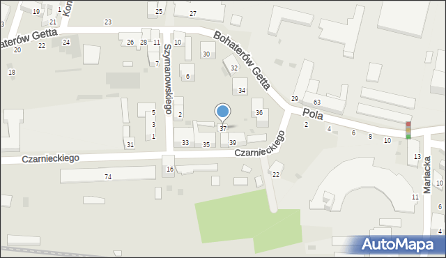 Przemyśl, Czarnieckiego Stefana, hetm., 37, mapa Przemyśla