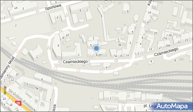 Przemyśl, Czarnieckiego Stefana, hetm., 7, mapa Przemyśla