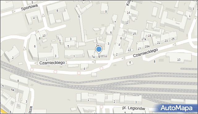 Przemyśl, Czarnieckiego Stefana, hetm., 9, mapa Przemyśla