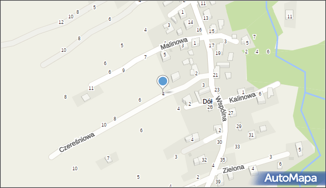 Przyłęków, Czereśniowa, 4, mapa Przyłęków