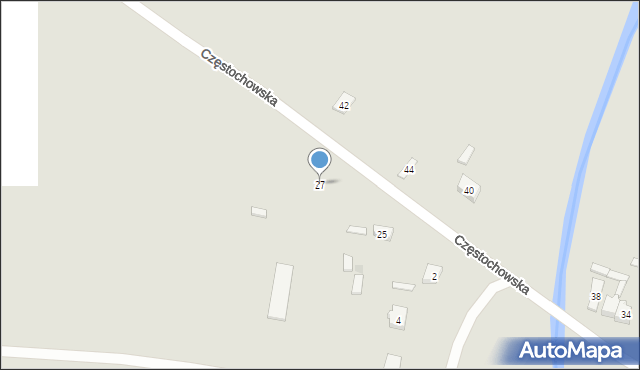 Przyrów, Częstochowska, 27, mapa Przyrów