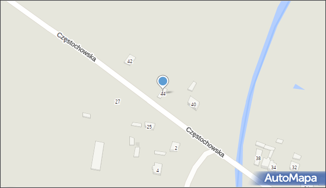 Przyrów, Częstochowska, 44, mapa Przyrów
