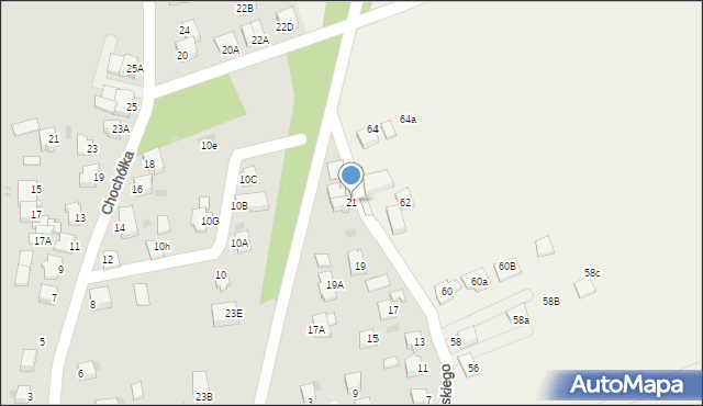 Pszczyna, Czajkowskiego Piotra, 21, mapa Pszczyny