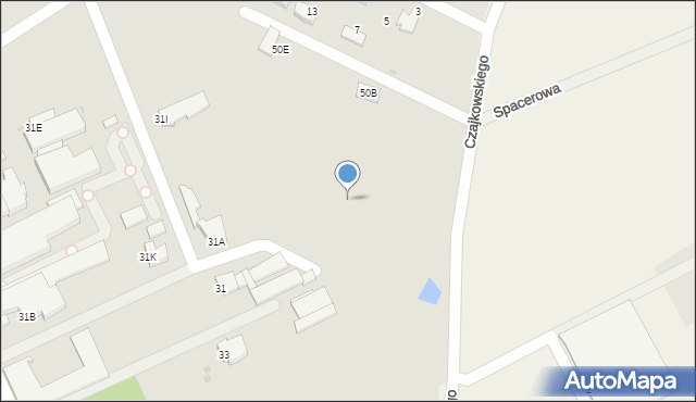 Pszczyna, Czajkowskiego Piotra, 54b, mapa Pszczyny