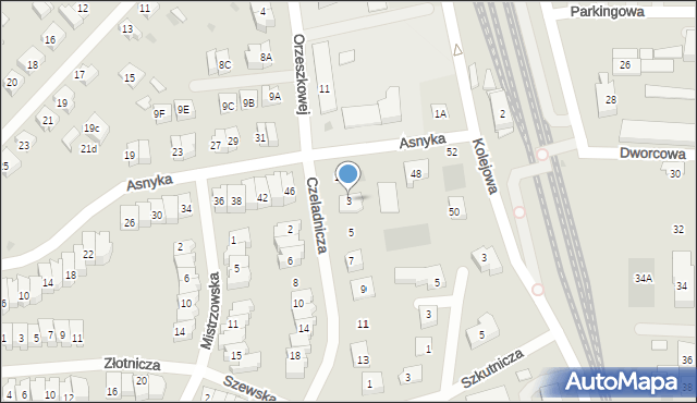 Puck, Czeladnicza, 3, mapa Puck