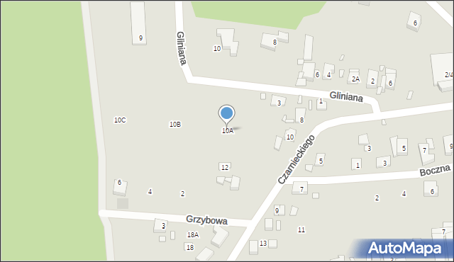 Puszczykowo, Czarnieckiego Stefana, hetm., 10A, mapa Puszczykowo