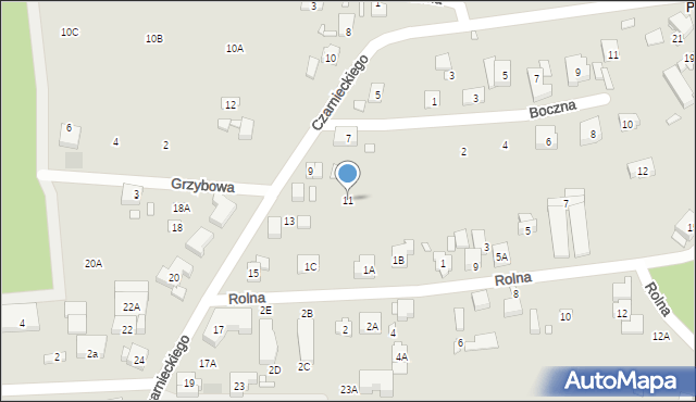 Puszczykowo, Czarnieckiego Stefana, hetm., 11, mapa Puszczykowo