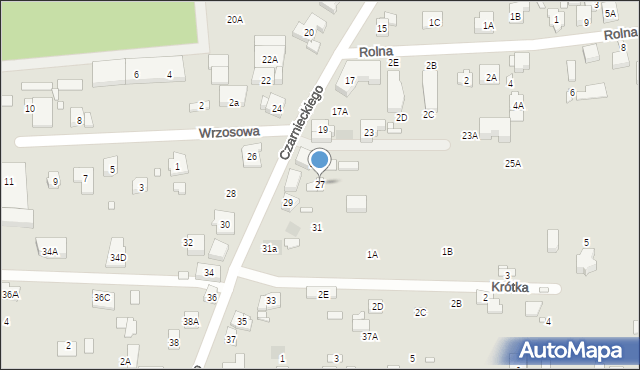 Puszczykowo, Czarnieckiego Stefana, hetm., 27, mapa Puszczykowo