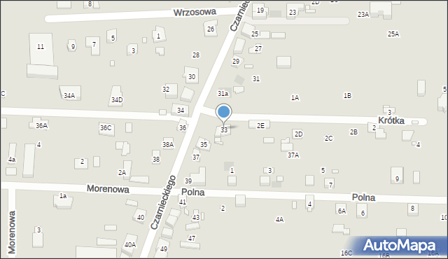 Puszczykowo, Czarnieckiego Stefana, hetm., 33, mapa Puszczykowo