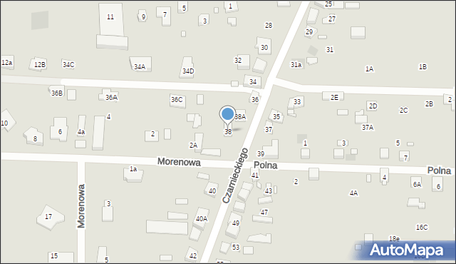 Puszczykowo, Czarnieckiego Stefana, hetm., 38, mapa Puszczykowo