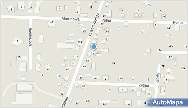 Puszczykowo, Czarnieckiego Stefana, hetm., 53, mapa Puszczykowo