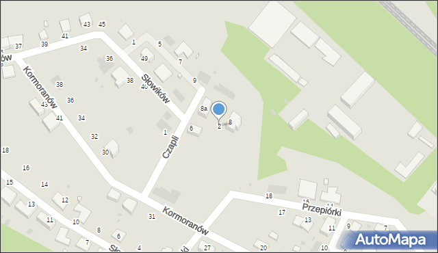 Pyskowice, Czapli, 2, mapa Pyskowice