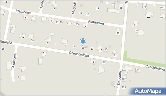 Pyskowice, Czechowicka, 11, mapa Pyskowice