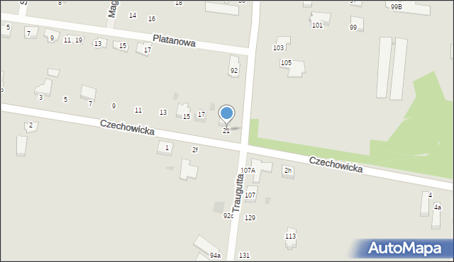 Pyskowice, Czechowicka, 21, mapa Pyskowice