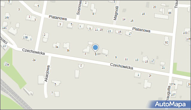 Pyskowice, Czechowicka, 5, mapa Pyskowice