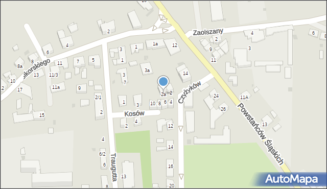 Pyskowice, Czyżyków, 2a, mapa Pyskowice