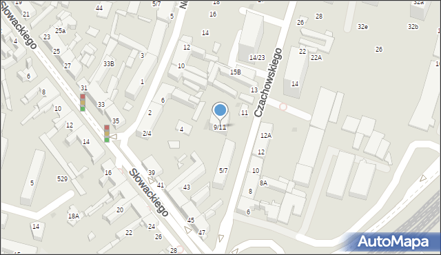 Radom, Czachowskiego Dionizego, płk., 9/11, mapa Radomia