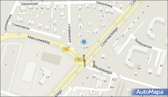 Radom, Czarnieckiego Stefana, hetm., 1, mapa Radomia