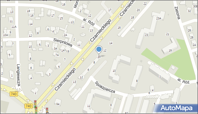 Radom, Czarnieckiego Stefana, hetm., 10, mapa Radomia