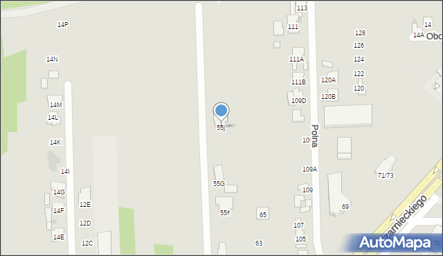 Radom, Czarnieckiego Stefana, hetm., 55j, mapa Radomia