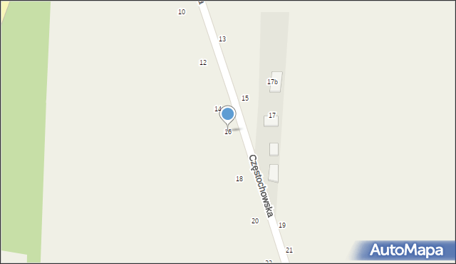 Radostków, Częstochowska, 16, mapa Radostków