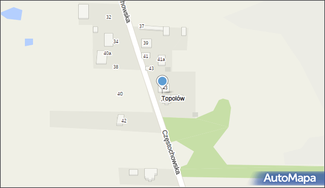 Radostków, Częstochowska, 47, mapa Radostków