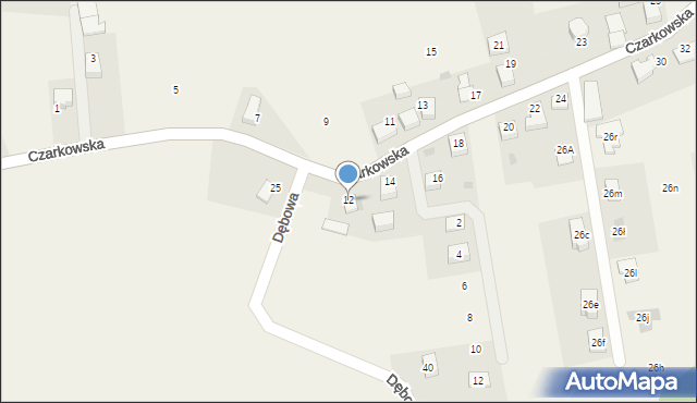 Radostowice, Czarkowska, 12, mapa Radostowice