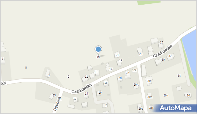 Radostowice, Czarkowska, 15, mapa Radostowice
