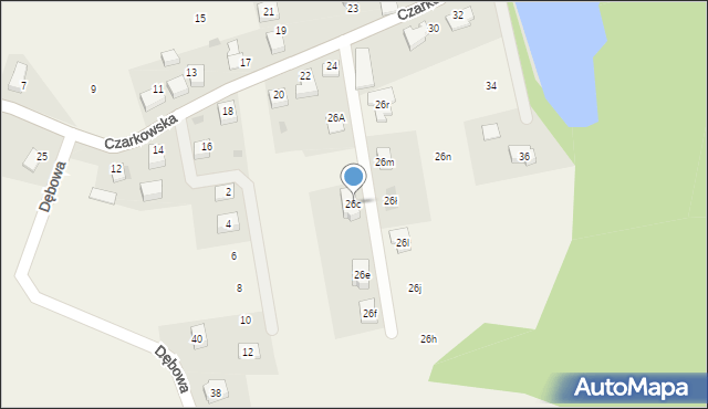 Radostowice, Czarkowska, 26c, mapa Radostowice