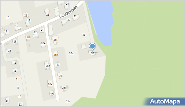 Radostowice, Czarkowska, 36, mapa Radostowice