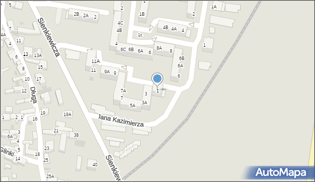 Rawicz, Czarnieckiego Stefana, hetm., 1, mapa Rawicz