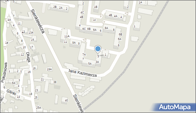Rawicz, Czarnieckiego Stefana, hetm., 3, mapa Rawicz