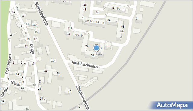 Rawicz, Czarnieckiego Stefana, hetm., 5, mapa Rawicz