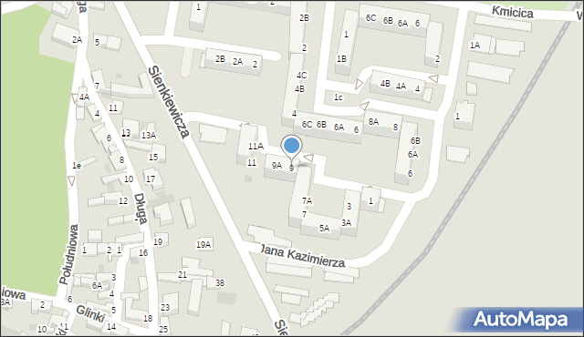 Rawicz, Czarnieckiego Stefana, hetm., 9, mapa Rawicz