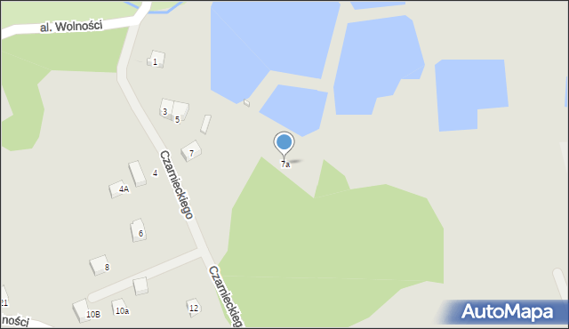 Recz, Czarnieckiego Stefana, hetm., 7a, mapa Recz