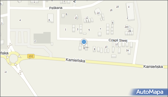 Rewal, Czapli Siwej, 6, mapa Rewal