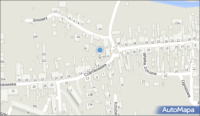 Rogoźno, Czarnkowska, 6, mapa Rogoźno