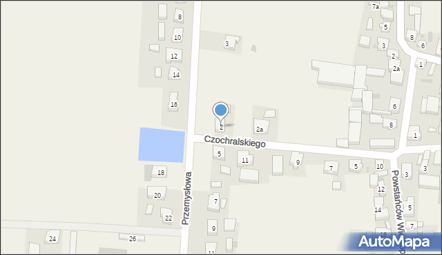 Rozdrażew, Czochralskiego, 2, mapa Rozdrażew