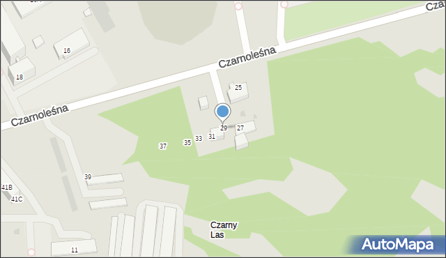 Ruda Śląska, Czarnoleśna, 29, mapa Rudy Śląskiej