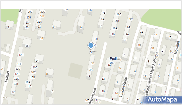 Ruda Śląska, Czereśniowa, 5, mapa Rudy Śląskiej