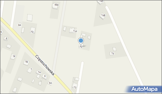 Ruda Strawczyńska, Częstochowska, 26, mapa Ruda Strawczyńska