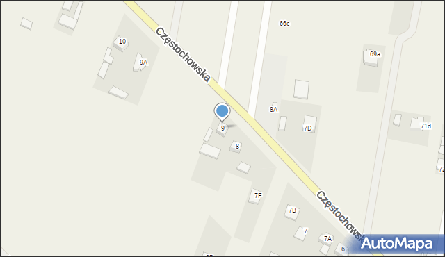 Ruda Strawczyńska, Częstochowska, 35, mapa Ruda Strawczyńska