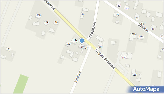 Ruda Strawczyńska, Częstochowska, 63, mapa Ruda Strawczyńska