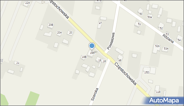 Ruda Strawczyńska, Częstochowska, 65, mapa Ruda Strawczyńska