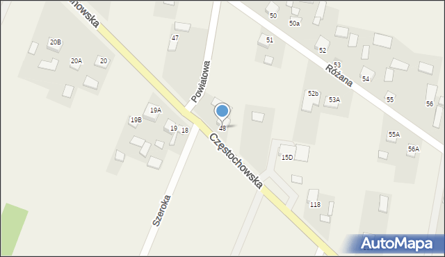 Ruda Strawczyńska, Częstochowska, 68, mapa Ruda Strawczyńska