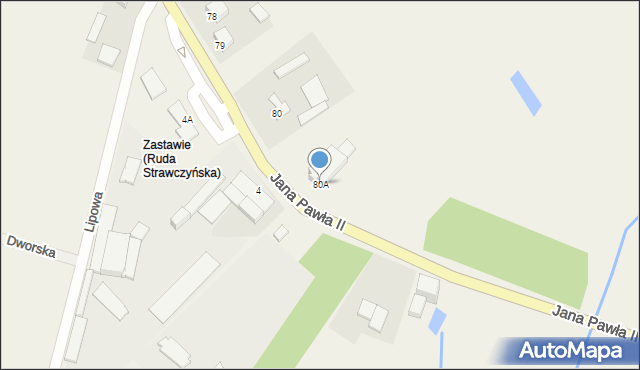 Ruda Strawczyńska, Częstochowska, 8, mapa Ruda Strawczyńska