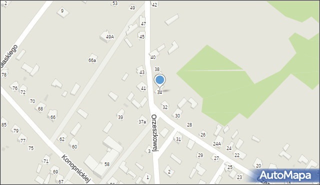 Rudnik nad Sanem, Czarnieckiego Stefana, hetm., 34, mapa Rudnik nad Sanem