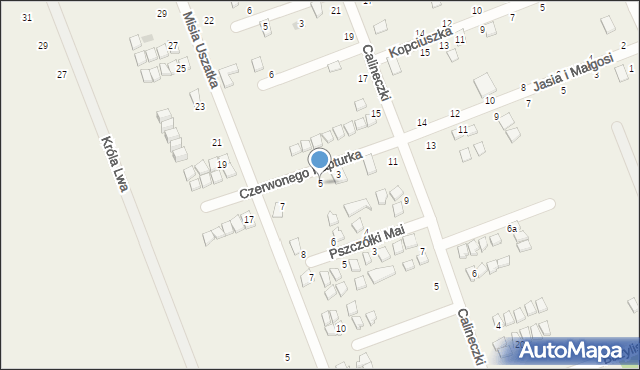 Rusinowo, Czerwonego Kapturka, 5, mapa Rusinowo