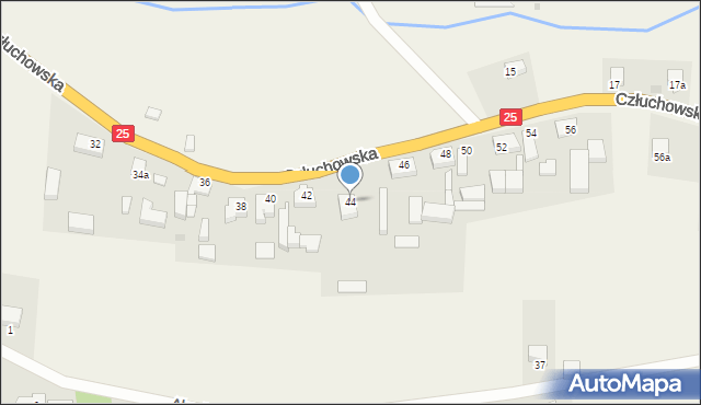 Rzeczenica, Człuchowska, 44, mapa Rzeczenica