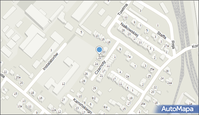 Rzeszów, Czarnoty Marka, 22, mapa Rzeszów